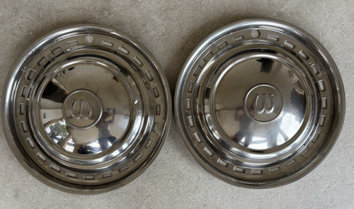 Pair wolseley hub caps - wolseley, 18/85