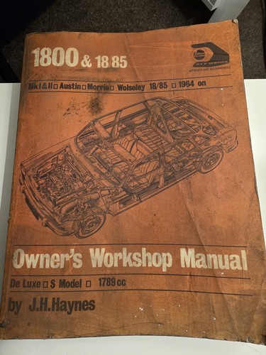 Owner workshop manual 1800 - 1800, &